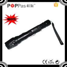 Poppas V2 857 500 Lumen 2PC 18650 Batteries High Power Long Range LED Tactical Flashlight